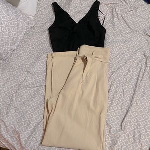 Kittenish Bundle Crop Top & High Waisted Pants